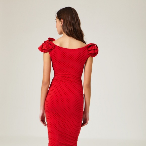 Cherry Red Dress - Picture 2 of 3